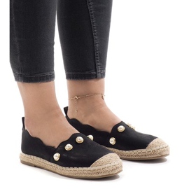 Fekete A7-002 espadrilles 1