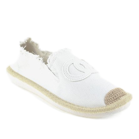 Fehér felcsúsztatható espadrilles NB273P-3 1 Fehér felcsúsztatható espadrilles NB273P-3 1