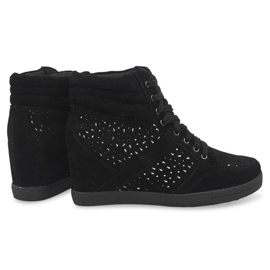 Velúr cipők 875 Fekete 1