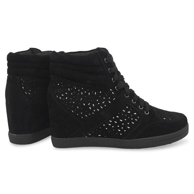 Velúr cipők 875 Fekete 1