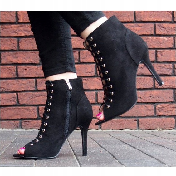 Csizma / nyitott csizma Laila 5003 Fekete 2