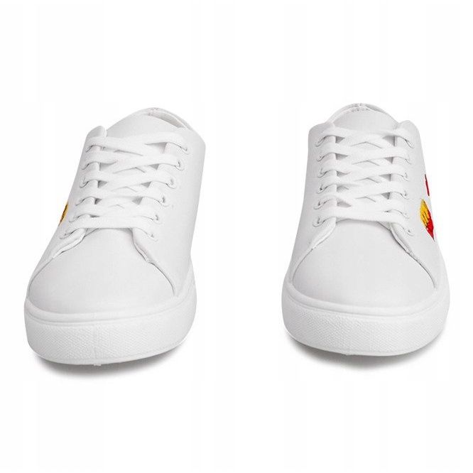 Cipők 16106 Fehér bélyegző foltok 1