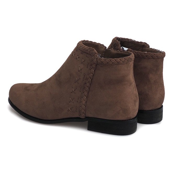 Velúr csizma Chelsea csizma 100-602 Khaki 1