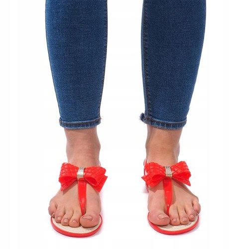 Íjjal díszített szandál 911 Red piros 2