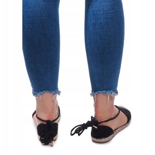 Szandál Espadrilles Ballerinas 6333 Black fekete 1