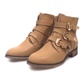 Csizma BL8539 Bézs fekete 1
