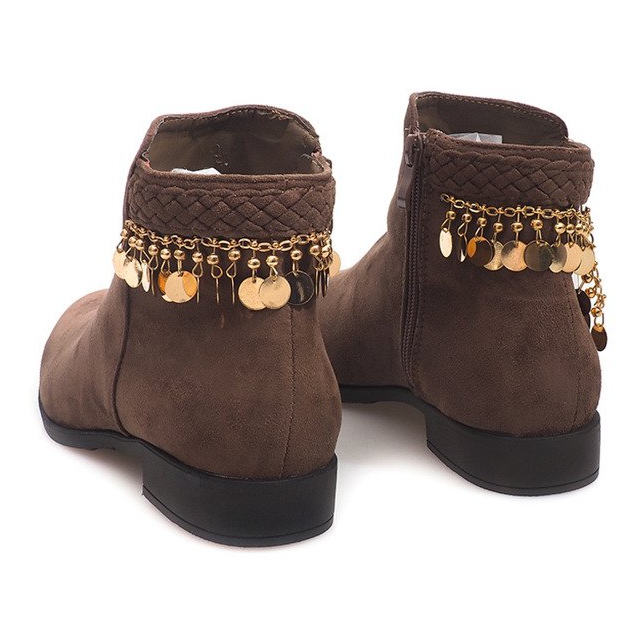 Velúr LL113 Khaki csizma zöld 2