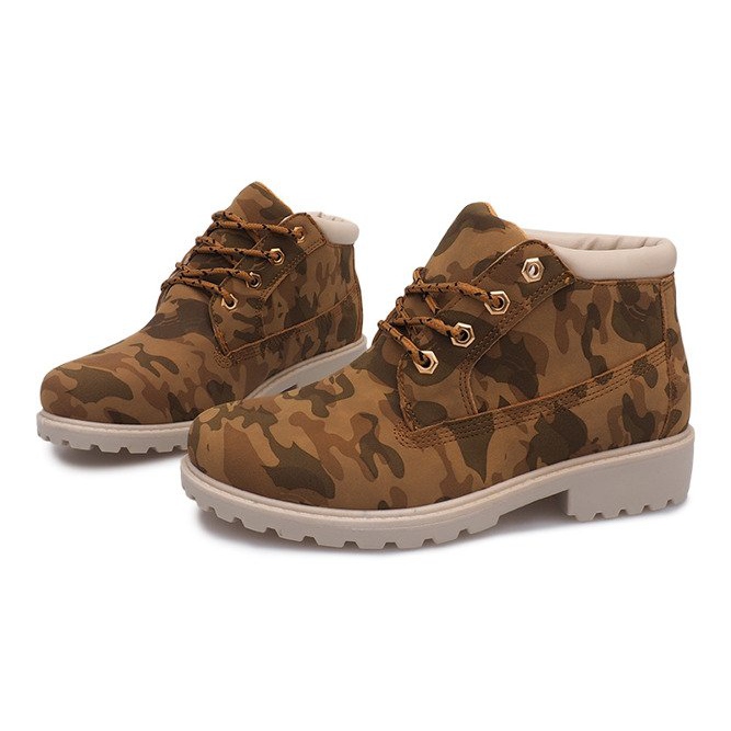 Timberki Trapery W-3056 Camel barna 2