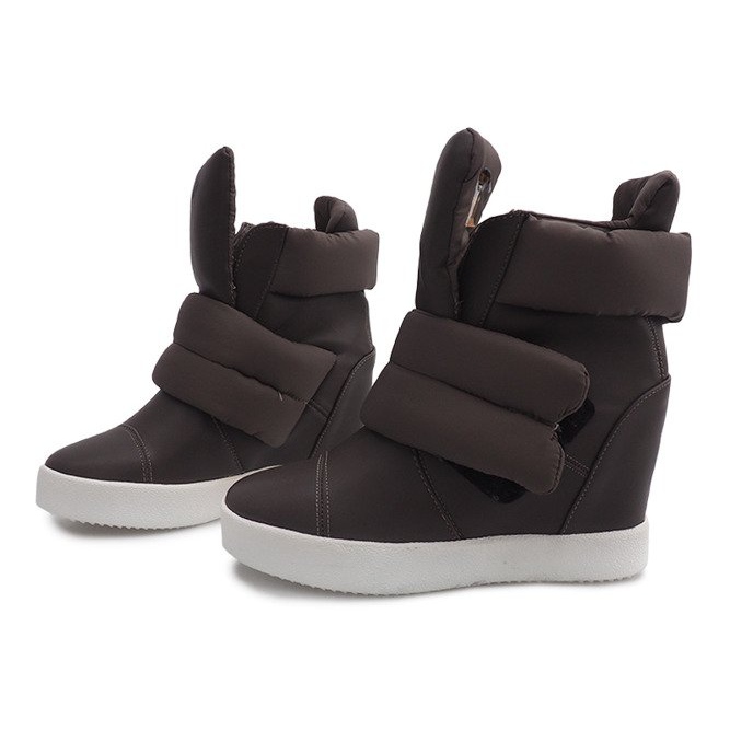 Meleg ék cipők 01-3 Khaki zöld 1