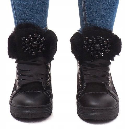 Meleg cipők KB-045 Fekete 2