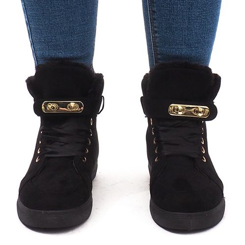 BM Meleg cipők BOK-1122 Fekete 2