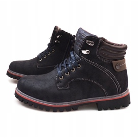 Meleg csizma A177-17 Navy blue sötétkék 1