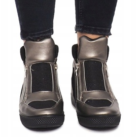 Ékcipők TL020-3 fekete szürke 1