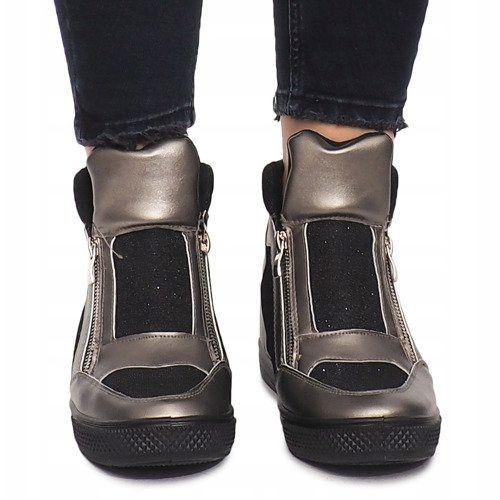 Ékcipők TL020-3 fekete szürke 1