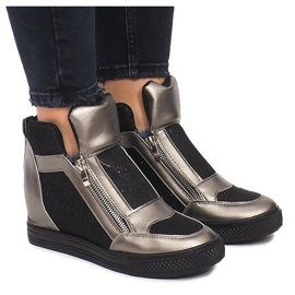 Ékcipők TL020-3 fekete szürke 2