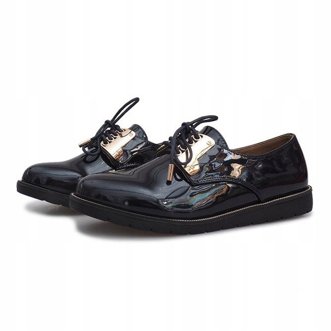 Sötétkék lakkozott cipő Rose 2