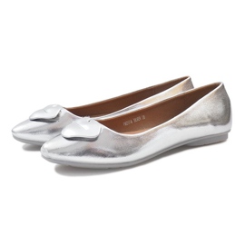 Ezüst balerinák szájjal szürke 2 Ezüst balerinák szájjal szürke 2