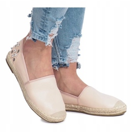 Rózsaszín espadrilles Dolita csapokkal 2