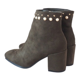 Extravagáns zöld bokacsizma az X9079 poszton sokszínű 1