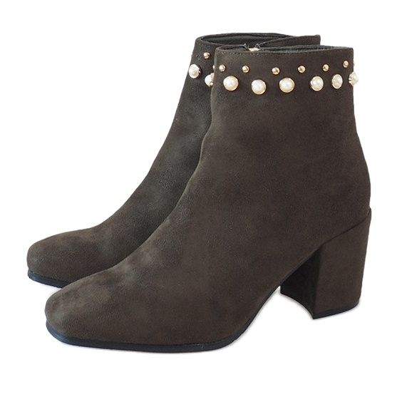 Extravagáns zöld bokacsizma az X9079 poszton sokszínű 2