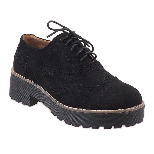 Fekete magas sarkú jazz cipő LL185 1