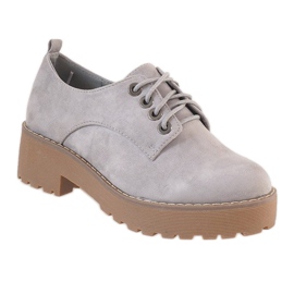 Szürke magas sarkú cipő LL183 1