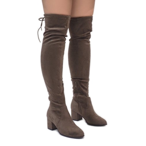 Velúr csizma a TE1704-3 oszlopon sokszínű 2