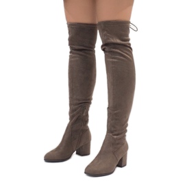 Velúr csizma a TE1704-3 oszlopon sokszínű 1