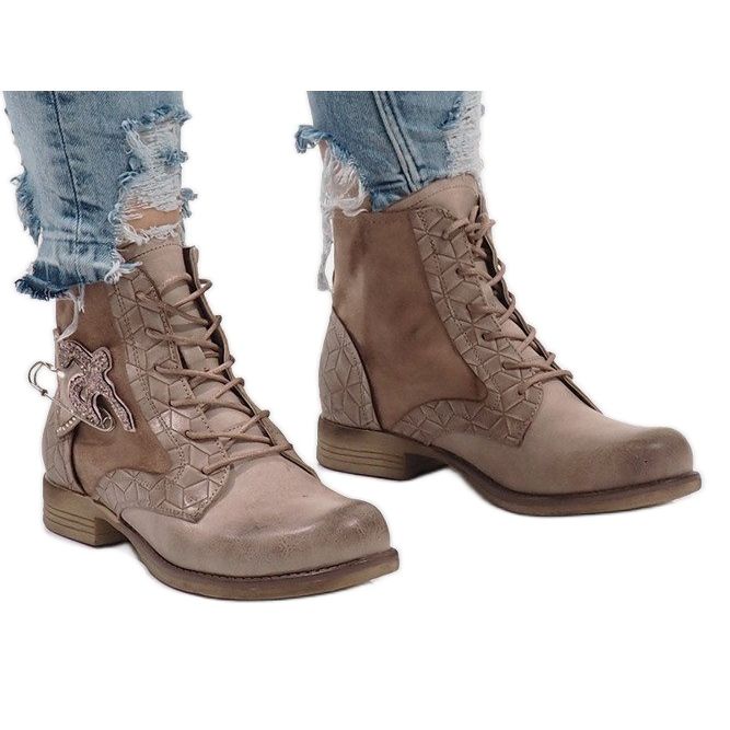 Rózsaszín csizma tűvel F2322 sokszínű 2