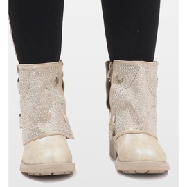 Marquiiz Arany díszítésű csizma 6352-PA aranysárga 1