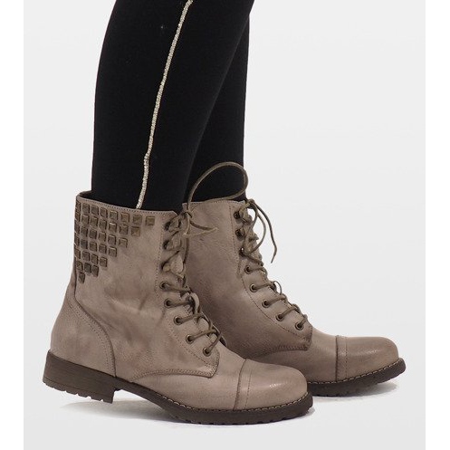 SDS Khaki fűzős bokacsizma S170 zöld 1