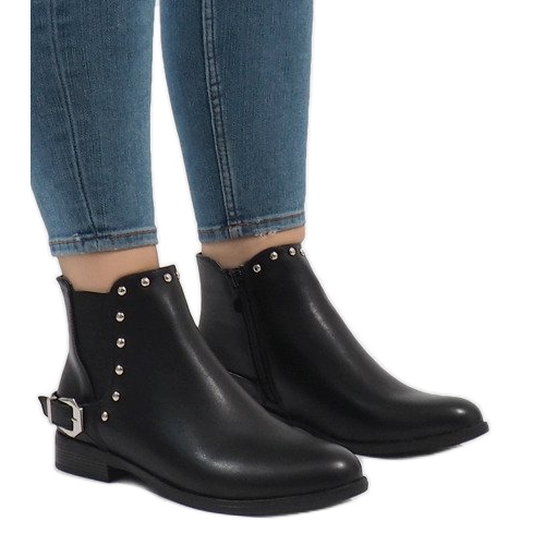 Fekete BM166 csizma 1