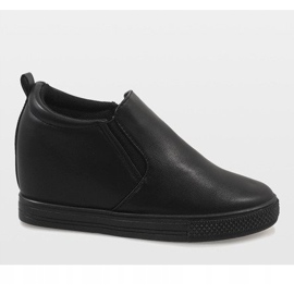 Fekete cipők az ék DD384-1 2