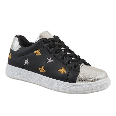 Fekete méh cipők T5030-1 1