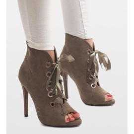 Csizma magas sarkú 680-32 zöld 1