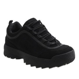 Divatos fekete sportcipő 81016 1