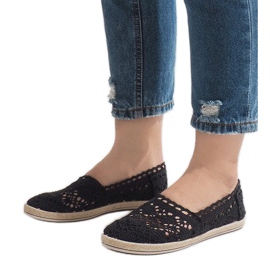 JX57P fekete csipke cipők 1