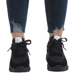 Fekete E-102 sportcipő 2