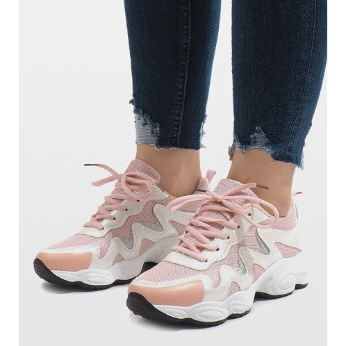 Rózsaszín divatos sportcipő KB-153 1