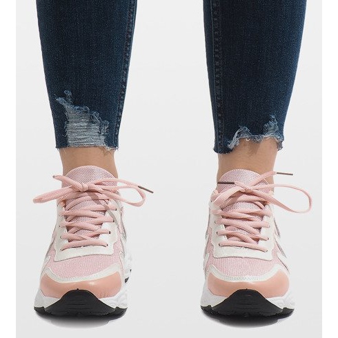 Rózsaszín divatos sportcipő KB-153 2