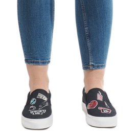 Fekete NB102P csúszós cipők 1 Fekete NB102P csúszós cipők 1