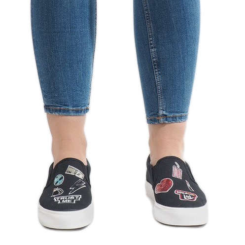 Fekete NB102P csúszós cipők 1 Fekete NB102P csúszós cipők 1