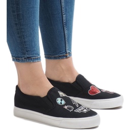 Fekete NB102P csúszós cipők 2