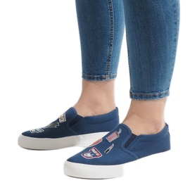 Navy blue csúszós cipők NB102P sötétkék 1