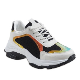 Fekete divatos sportcipő 2018-6 fehér 1