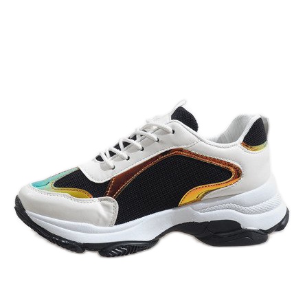 Fekete divatos sportcipő 2018-6 fehér 2