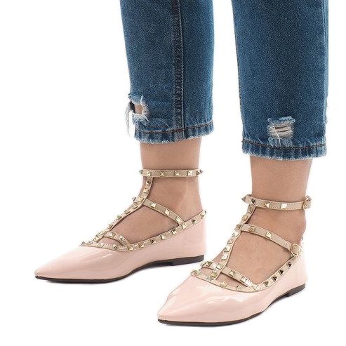 Rózsaszín lakkozott balerinák 127-12 1