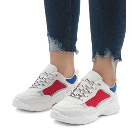 Tarka, divatos sportcipő YM-31 fehér 1