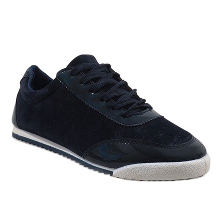 Navy blue férfi cipők JX-22 fekete 1