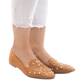 Teve naplopók balerinák F3262 barna 2